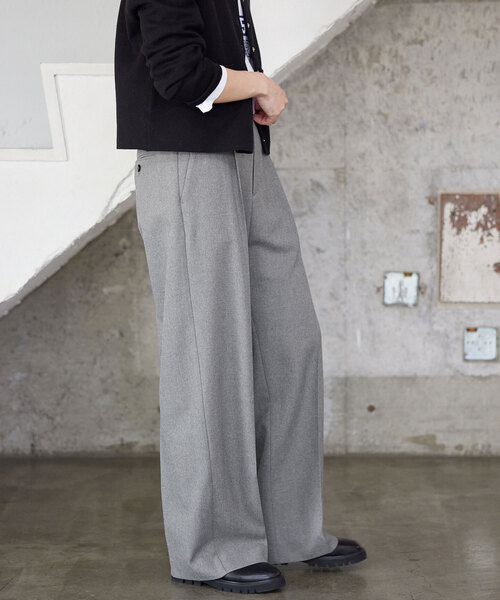 セール】PE SHARK 1タックストレートパンツ（スラックス）｜SLOBE IENA  