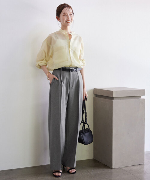 セール】PE SHARK 1タックストレートパンツ（スラックス）｜SLOBE IENA  