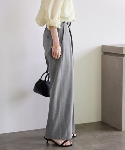 セール】PE SHARK 1タックストレートパンツ（スラックス）｜SLOBE IENA  