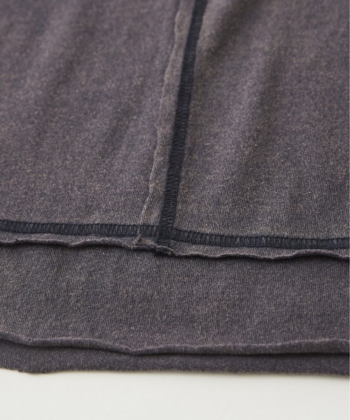 【セール】チェック×デニムリメイク風長袖プルオーバー（Tシャツ/カットソー）｜CUBE SUGAR（キューブシュガー）