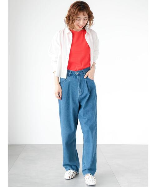 Lugnoncure（ルノンキュール）の「【抗菌防臭】リブボートネックタンクトップ（タンクトップ・レディース・ダークブラウン/レッド/ブラック/オフホワイト・F）」の10枚目の写真