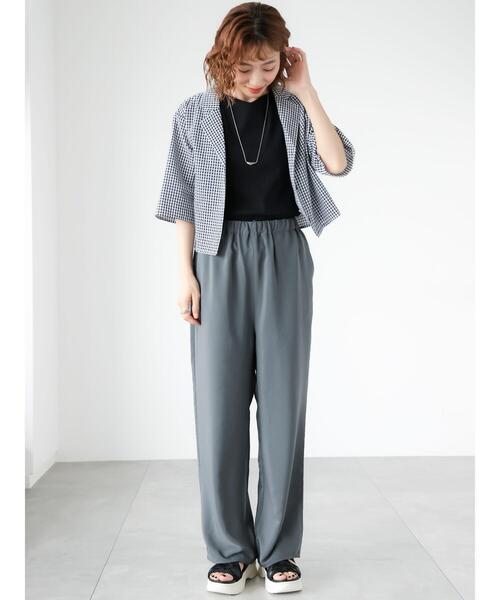 Lugnoncure（ルノンキュール）の「【抗菌防臭】リブボートネックタンクトップ（タンクトップ・レディース・ダークブラウン/レッド/ブラック/オフホワイト・F）」の8枚目の写真