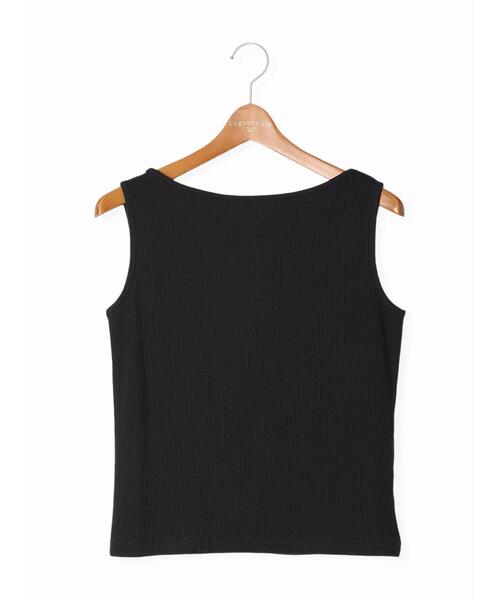 Lugnoncure（ルノンキュール）の「【抗菌防臭】リブボートネックタンクトップ（タンクトップ・レディース・ダークブラウン/レッド/ブラック/オフホワイト・F）」の13枚目の写真