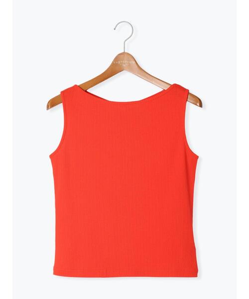 Lugnoncure（ルノンキュール）の「【抗菌防臭】リブボートネックタンクトップ（タンクトップ・レディース・ダークブラウン/レッド/ブラック/オフホワイト・F）」の14枚目の写真