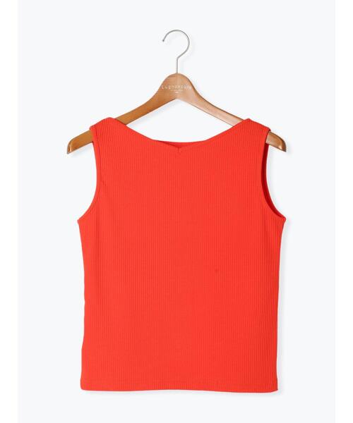 Lugnoncure（ルノンキュール）の「【抗菌防臭】リブボートネックタンクトップ（タンクトップ・レディース・ダークブラウン/レッド/ブラック/オフホワイト・F）」の21枚目の写真