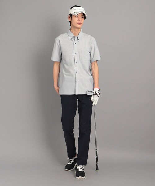 adabat（アダバット）の「◆サッカーストライプ 半袖シャツ（シャツ/ブラウス・メンズ・ネイビー系2/ネイビー・46/48/50）」の11枚目の写真