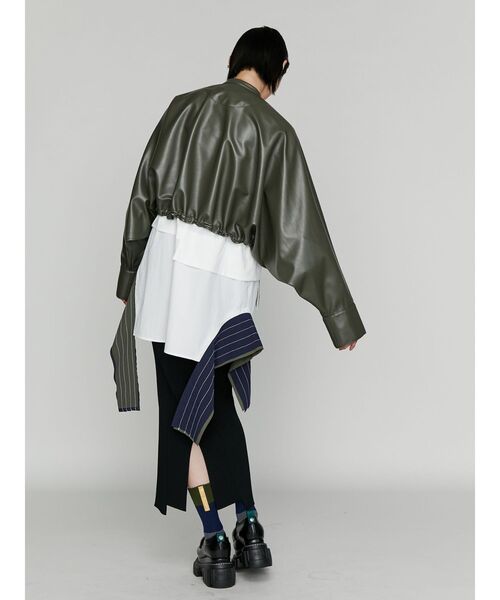 UN3D.（アンスリード）の「BACK FOIL BLOCK SOCKS / バックフォイルブロックソックス（ソックス/靴下・レディース・グレー/ブラック/カーキ・FREE）」の8枚目の写真