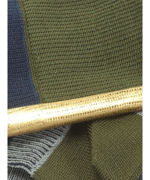 UN3D.（アンスリード）の「BACK FOIL BLOCK SOCKS / バックフォイルブロックソックス（ソックス/靴下・レディース・グレー/ブラック/カーキ・FREE）」の9枚目の写真