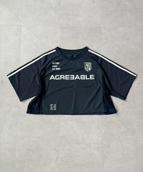 one after another NICE CLAUP（ワンアフターアナザーナイスクラップ）の「サイドレースゲームT（Tシャツ/カットソー・レディース・ピンク/オフホワイト/ネイビー・FREE）」の5枚目の写真