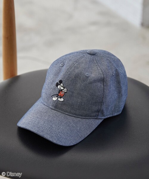 Disney（ディズニー）の「coen限定／Disney（ディズニー）ダンガリーキャップ（キャップ・メンズ・ブラック/ネイビー・FREE）」の2枚目の写真