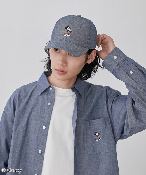 Disney（ディズニー）の「coen限定／Disney（ディズニー）ダンガリーキャップ（キャップ・メンズ・ブラック/ネイビー・FREE）」の4枚目の写真