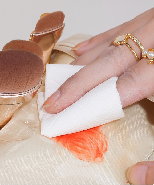 LA VORAGINE(ラ ヴォラジネ)の「大容量マルチトラベルメイクポーチ ハンドル付き(ポーチ・レディース・ブラック/ブラウン/アイボリー/ピンク・FREE)」の10枚目の写真