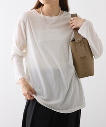 PUAL CE CIN | コットンシアークルーネックカットソー(Tシャツ/カットソー)