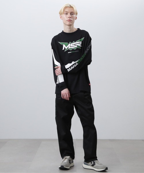 MANASTASH(マナスタッシュ)の「MANASTASH/マナスタッシュ/RE:POLY L/S TEE MSR/リポリロングスリーブTシャツMSR(Tシャツ/カットソー・メンズ・ブラック/エメラルド/ホワイト・M/S/XL/L)」の14枚目の写真