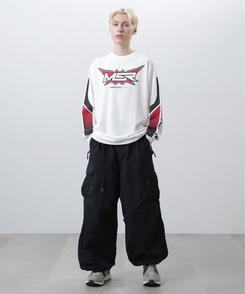 MANASTASH(マナスタッシュ)の「MANASTASH/マナスタッシュ/RE:POLY L/S TEE MSR/リポリロングスリーブTシャツMSR(Tシャツ/カットソー・メンズ・ブラック/エメラルド/ホワイト・M/S/XL/L)」の8枚目の写真