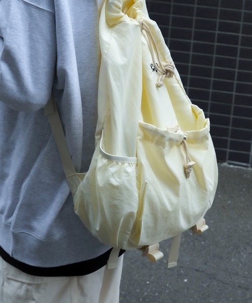 BEN DAVIS(ベンデイビス)の「【BEN DAVIS/ベンデイビス】ナイロンドローストリングリュック BDW-8353(バックパック/リュック・メンズ・ベージュ/オフホワイト/ブラック/カーキ・FREE)」の8枚目の写真