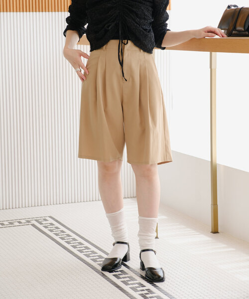 Kastane（カスタネ）の「タックハーフパンツ（その他パンツ）」 - WEAR