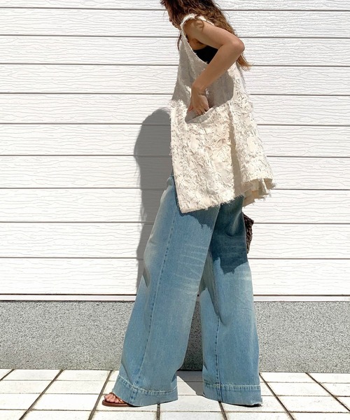Q(キュー)の「バックJQジレ(ベスト・レディース・アイボリー/ブラック・MEDIUM)」の19枚目の写真