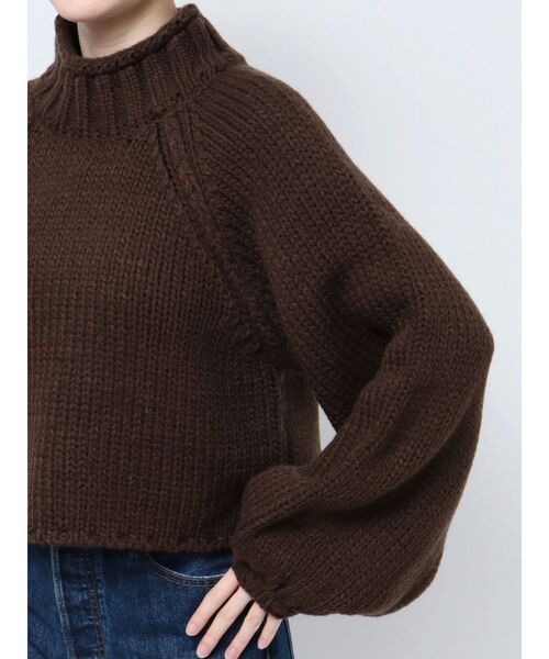 Ungrid(アングリッド)の「ローゲージハイネックショートニット(ニット/セーター・レディース・イエロー/ブラウン/ピンク/アイボリー・FREE)」の16枚目の写真