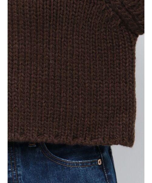 Ungrid(アングリッド)の「ローゲージハイネックショートニット(ニット/セーター・レディース・イエロー/ブラウン/ピンク/アイボリー・FREE)」の17枚目の写真