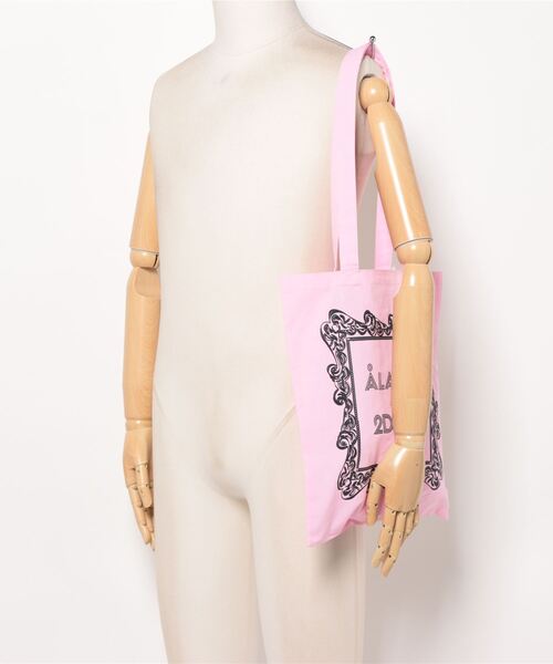 ALAND(エーランド)の「2D Cafe×ALAND/2DトートBAG(トートバッグ・レディース・ホワイト/ピンク・FREE)」の13枚目の写真