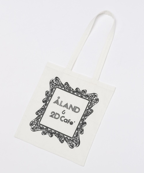ALAND(エーランド)の「2D Cafe×ALAND/2DトートBAG(トートバッグ・レディース・ホワイト/ピンク・FREE)」の5枚目の写真