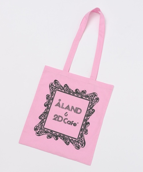 ALAND(エーランド)の「2D Cafe×ALAND/2DトートBAG(トートバッグ・レディース・ホワイト/ピンク・FREE)」の4枚目の写真