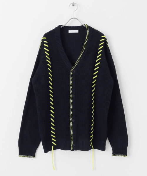 セール】『ユニセックス』ブランケットステッチカーディガン