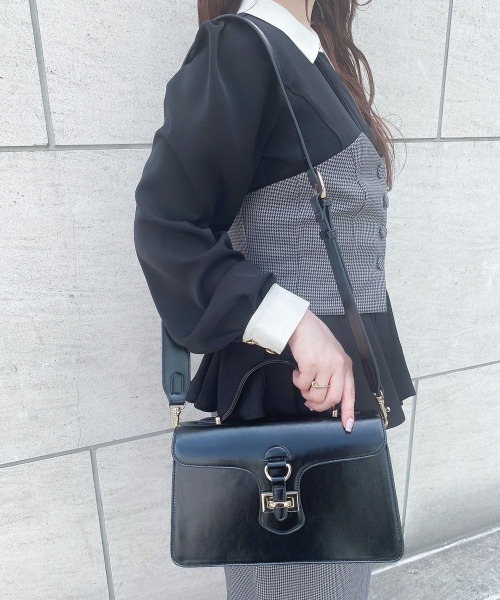 アンアナザーアンジェラス　ハンドバッグ レトロフラップハンドバッグ | アンアナザーアンジェラス(an