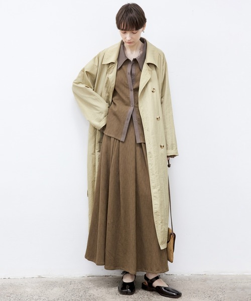 tageechita（タジチタ）の「【TAGEECHITA】楊柳風バイカラーシャツ（シャツ/ブラウス・レディース・ブラウン・L/M/S）」の17枚目の写真