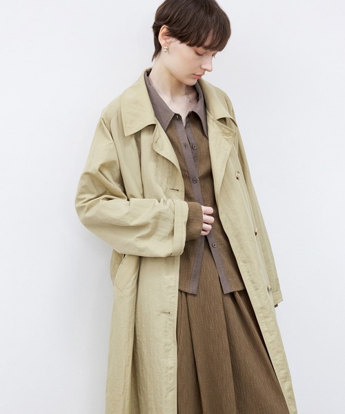 tageechita（タジチタ）の「【TAGEECHITA】楊柳風バイカラーシャツ（シャツ/ブラウス・レディース・ブラウン・L/M/S）」の22枚目の写真