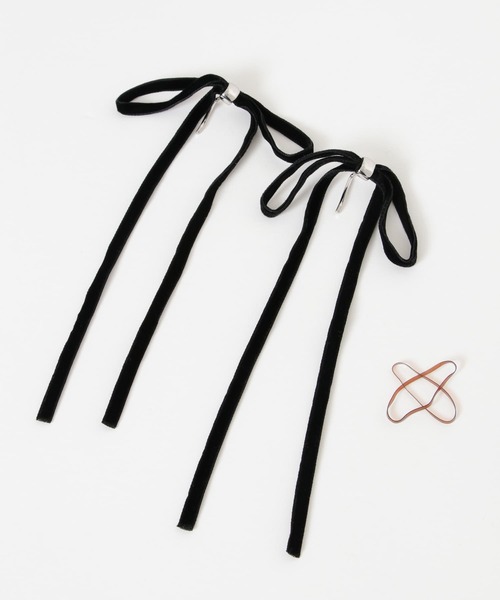 セール】『WEB/一部店舗限定』ベロアリボン2セットヘアカフ（その他