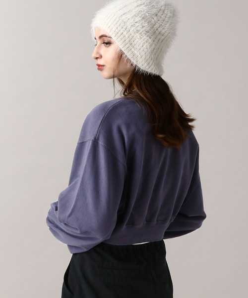 FOREVER 21（フォーエバー トゥエンティーワン）の「【2024FW】ピグメント裏毛スウェットプルオーバー（スウェット・レディース・オフホワイト/ネイビー/グレー/ピンク・FREE）」の8枚目の写真