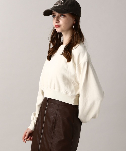 FOREVER 21（フォーエバー トゥエンティーワン）の「【2024FW】ピグメント裏毛スウェットプルオーバー（スウェット・レディース・オフホワイト/ネイビー/グレー/ピンク・FREE）」の12枚目の写真