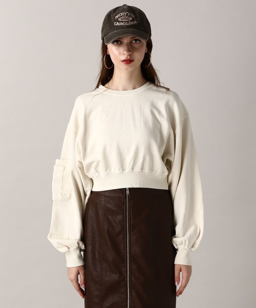 FOREVER 21（フォーエバー トゥエンティーワン）の「【2024FW】ピグメント裏毛スウェットプルオーバー（スウェット・レディース・オフホワイト/ネイビー/グレー/ピンク・FREE）」の13枚目の写真