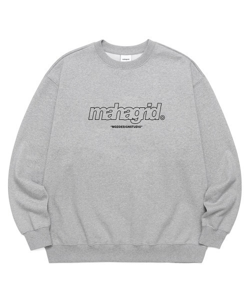 MAHAGRID（マハグリッド）の「『mahagrid/マハグリッド』THIRD LOGO CREWNECK/サードロゴクルーネックスウェットシャツ（スウェット・レディース・グレー/チャコールグレー/アイボリー/ブラック・S/M/L/XL）」の14枚目の写真