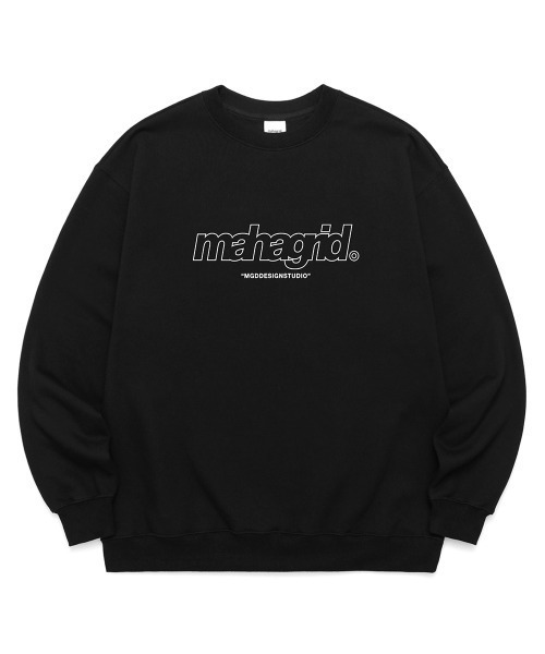 MAHAGRID（マハグリッド）の「『mahagrid/マハグリッド』THIRD LOGO CREWNECK/サードロゴクルーネックスウェットシャツ（スウェット・レディース・グレー/チャコールグレー/アイボリー/ブラック・S/M/L/XL）」の15枚目の写真
