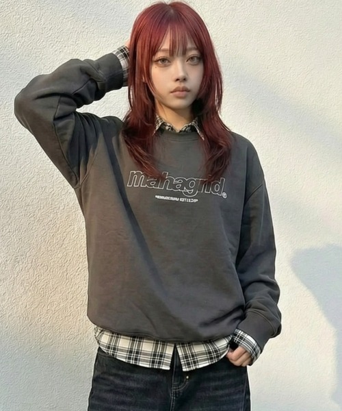 mahagrid/マハグリッド』THIRD LOGO CREWNECK/サードロゴクルーネック 