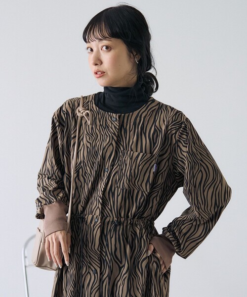 サウザンドマイル&FREAK'S STORE ドロスト羽織ワンピース新品未使用品 サウザンドマイル&FREAK'S STORE ドロスト羽織ワンピース新品未使用品