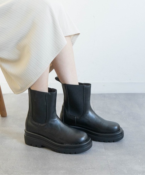 Fabby fabby（ファビィーファビィー）の「サイドゴアブーツ（ブーツ・レディース・ブラック・SMALL/MEDIUM/LARGE）」の17枚目の写真