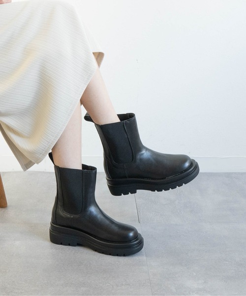 Fabby fabby（ファビィーファビィー）の「サイドゴアブーツ（ブーツ・レディース・ブラック・SMALL/MEDIUM/LARGE）」の14枚目の写真