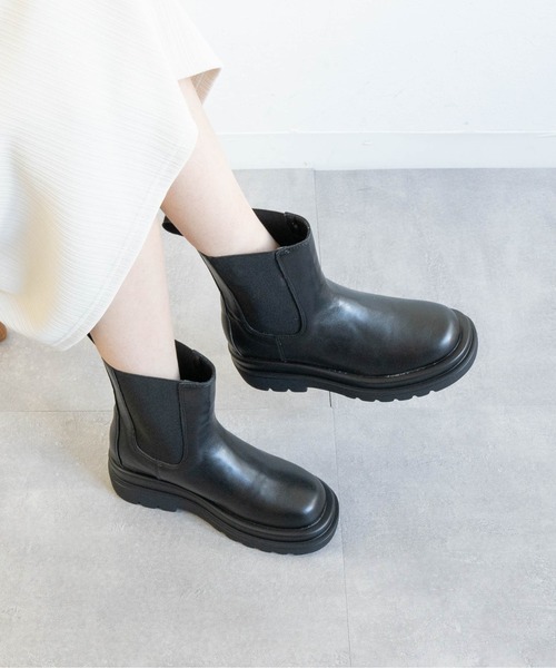 Fabby fabby（ファビィーファビィー）の「サイドゴアブーツ（ブーツ・レディース・ブラック・SMALL/MEDIUM/LARGE）」の7枚目の写真