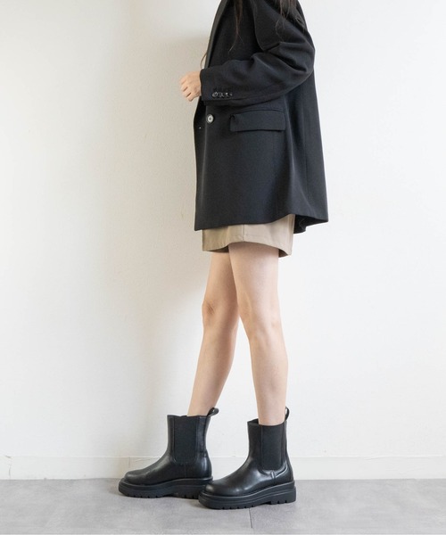 Fabby fabby（ファビィーファビィー）の「サイドゴアブーツ（ブーツ・レディース・ブラック・SMALL/MEDIUM/LARGE）」の9枚目の写真