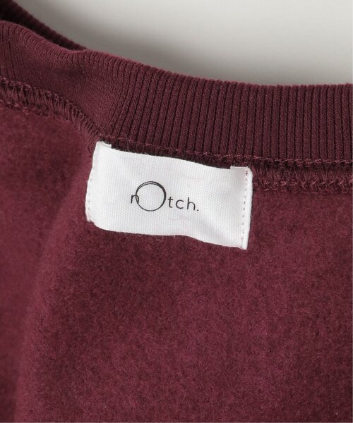 notch.(ノッチ)の「裏起毛ロゴ刺繍BIGプルオーバー(スウェット・レディース・バーガンディー/ダークネイビー/チャコール/グレー・M)」の11枚目の写真