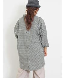 Samansa Mos2 | 後ろ釦スキッパーチュニック(シャツ/ブラウス)