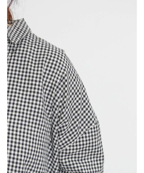 Samansa Mos2(サマンサ モスモス)の「後ろ釦スキッパーチュニック(シャツ/ブラウス・レディース・ブルー/グリーン/ベージュ/ブラック/オレンジ・F)」の22枚目の写真