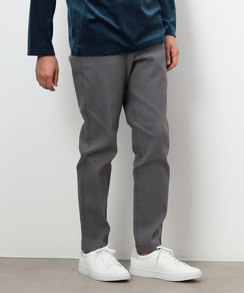 COMME CA ISM（コムサイズム）の「裏起毛 ストレッチ ツイル テーパード スラックス（スラックス・メンズ・チャコール/ベージュ/グレー/ブラック・SMALL/MEDIUM/LARGE/X-LARGE）」の2枚目の写真
