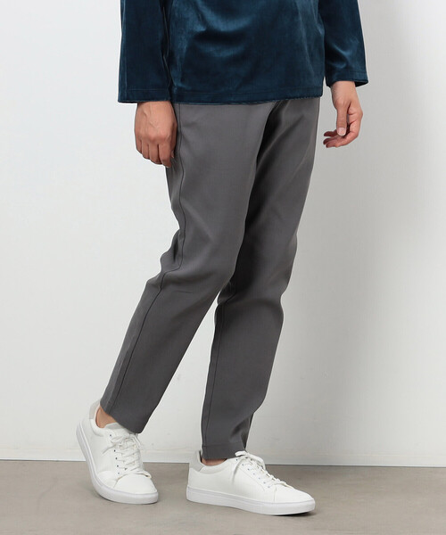 COMME CA ISM（コムサイズム）の「裏起毛 ストレッチ ツイル テーパード スラックス（スラックス・メンズ・チャコール/ベージュ/グレー/ブラック・SMALL/MEDIUM/LARGE/X-LARGE）」の8枚目の写真