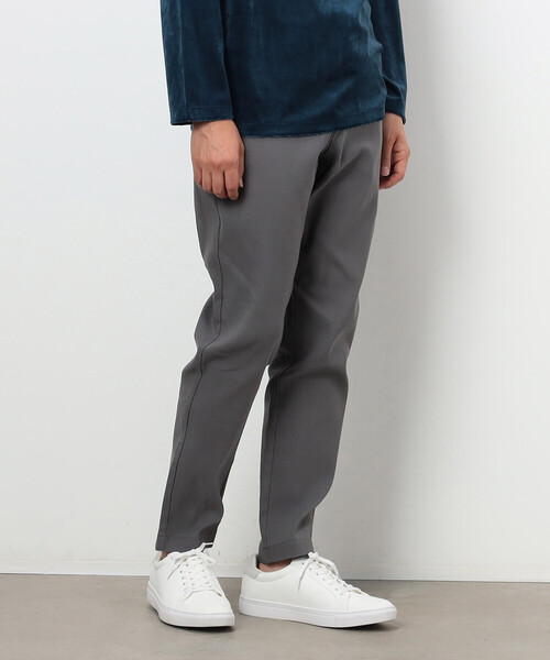 COMME CA ISM（コムサイズム）の「裏起毛 ストレッチ ツイル テーパード スラックス（スラックス・メンズ・チャコール/ベージュ/グレー/ブラック・SMALL/MEDIUM/LARGE/X-LARGE）」の9枚目の写真