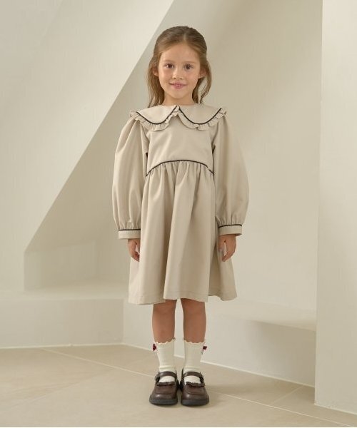 セール】【オケージョン】外せる衿付きワンピース（シャツワンピース
